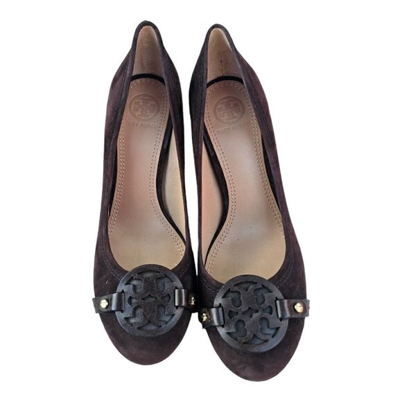 TORY BURCH‎ Brown Suede Heels - Size 6 - Picture 2 of 7